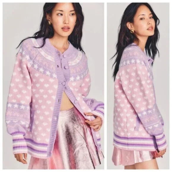 🎀 LoveShackFancy Amalo Boyfriend Cardigan - XL - Picture 7 of 7